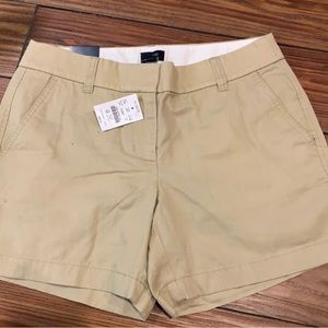 New j. Crew khaki shorts size 4